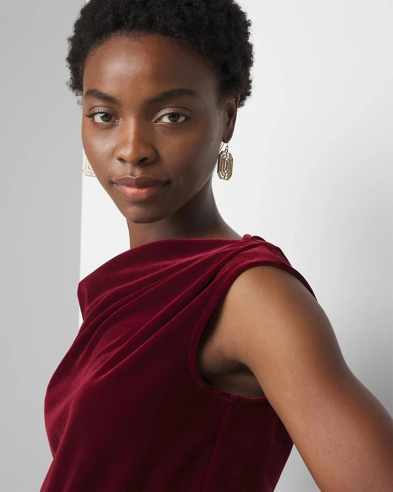 Off-the-Shoulder Velvet Top