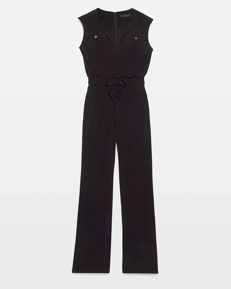 Matte Jersey Utility Jumpsuit