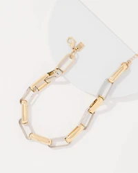 Mixed Metal Links Necklace
