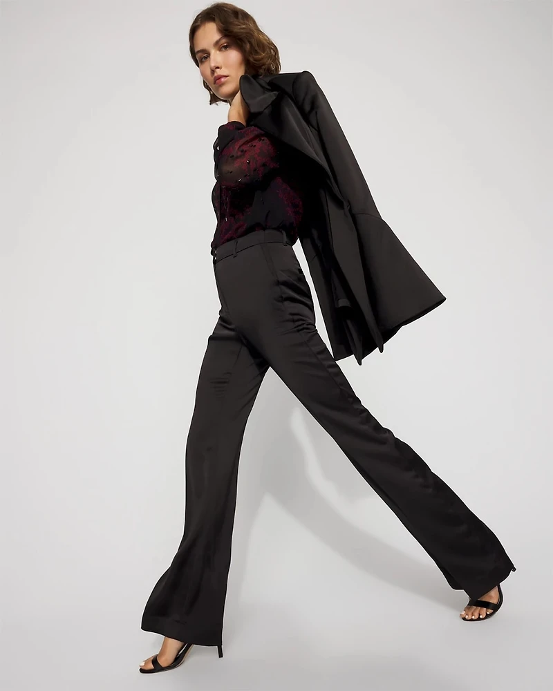 Piper Satin Flare Pant