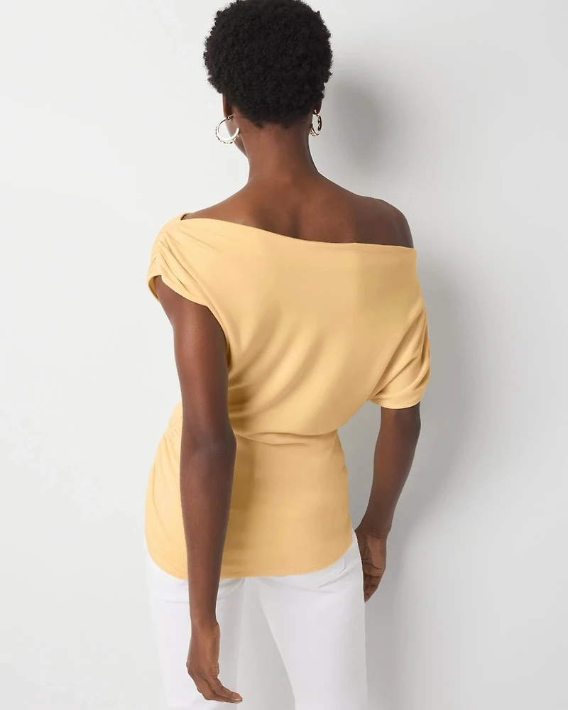 Asymmetric Ruched Top