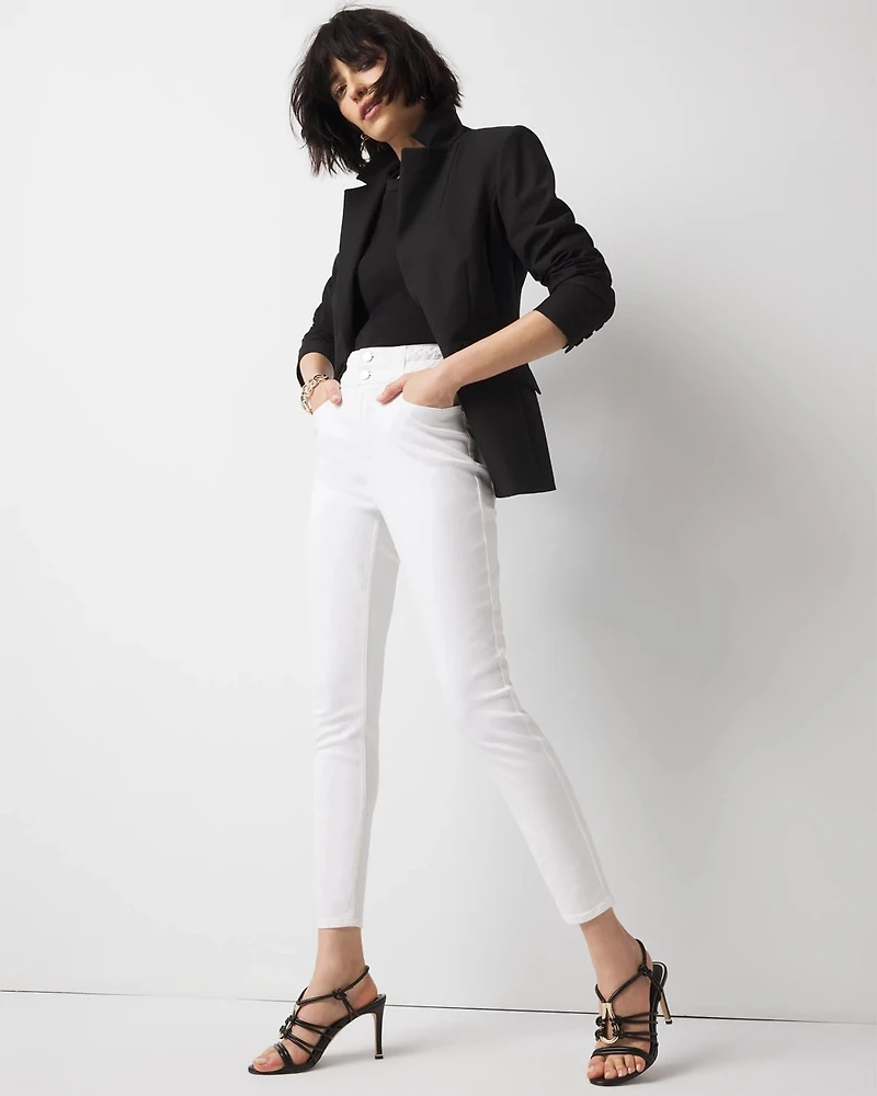 Petite Extra High-Rise Braided Waist Skinny Jean