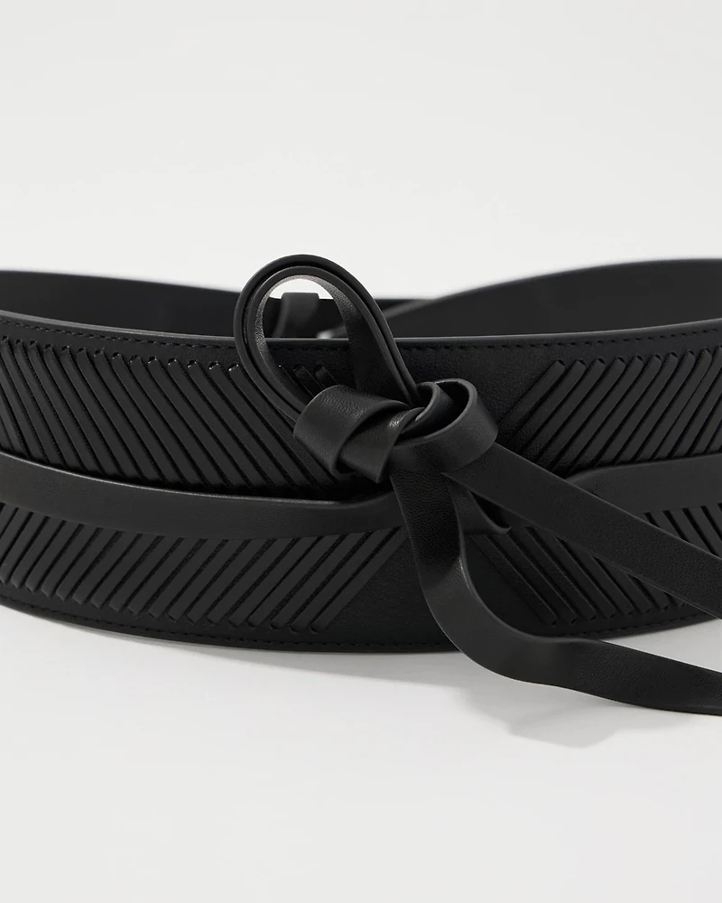Whip-Stitch Tie Obi Belt