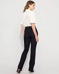 High-Rise Tab-Waist Bootcut Jean