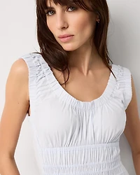 Ruched Tank Midi Dress