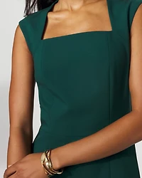 Square Neck Sheath Dress
