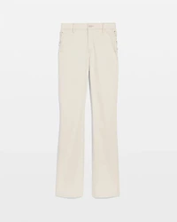 Petite Lace-Up Detail High Rise Bootcut Jean