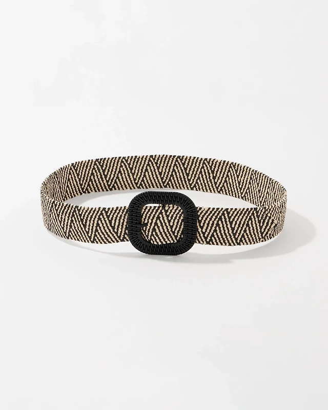 Raffia Stretch Belt