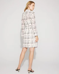 Tie-Detail Chiffon Shirt Dress