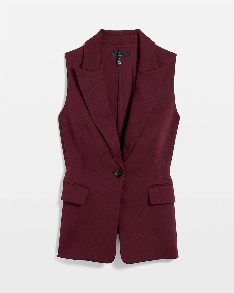 One-Button Tailored Vest