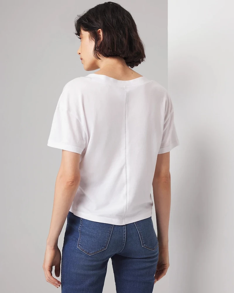 Cotton Modal High Rise Tee