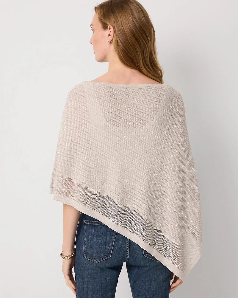 Metallic Asymmetrical Poncho