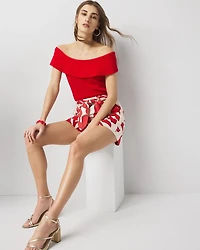 WHBM FORME™ Sculpt Stretch Off-the-Shoulder Sweater