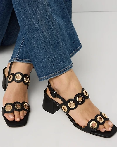 Leather Heeled Sandal