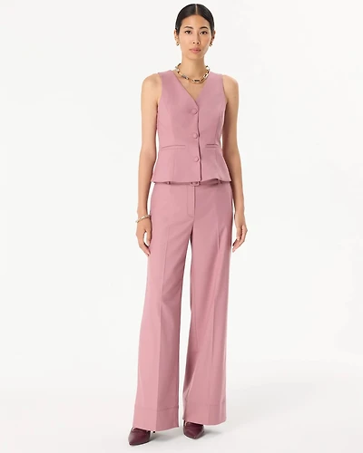 Belted High-Rise Wide Leg Pant