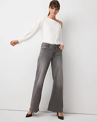 Tie-Detail Bell Sleeve Top