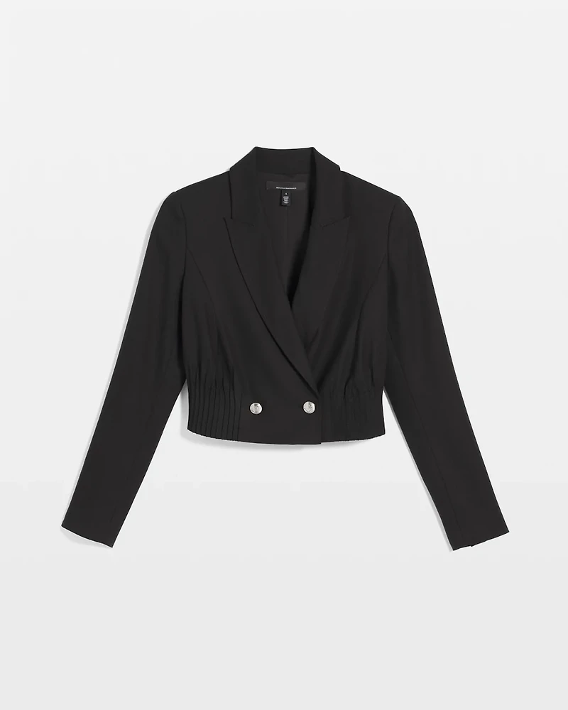 Cropped Double-Breasted Jacket