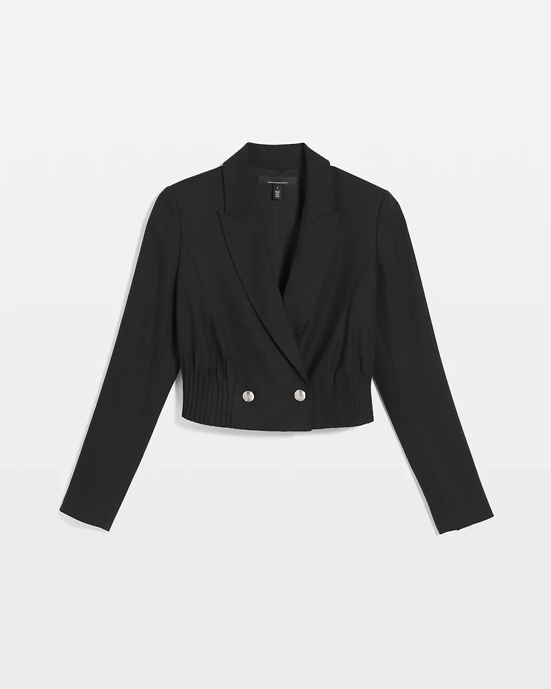 Cropped Double-Breasted Jacket