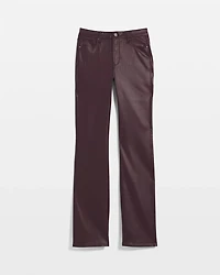 High Rise Coated Bootcut Jeans