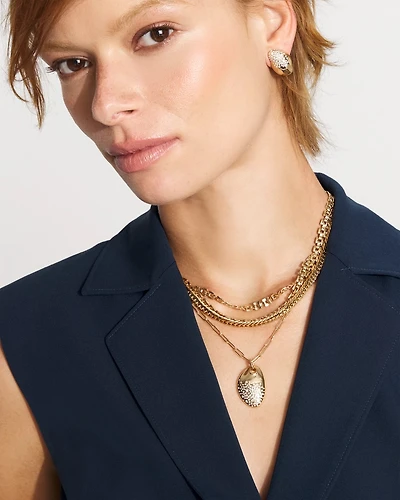 Multi-Strand Convertible Pendant Necklace