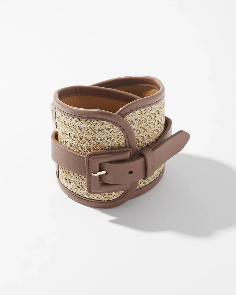 Raffia Wide Belt