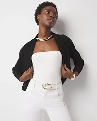 Crinkle Knit Cocoon Sweater