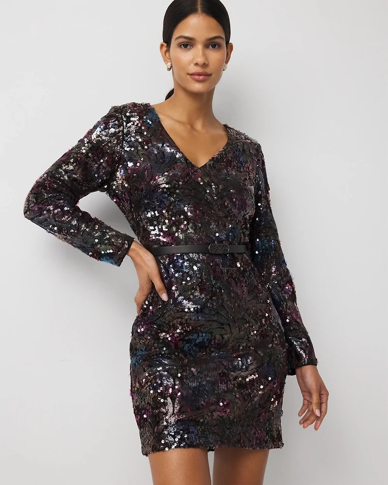 Sequin Sheath Dress