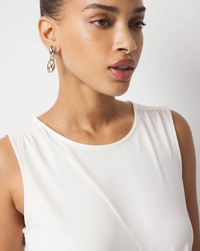 Ring Detail Ruched Tank