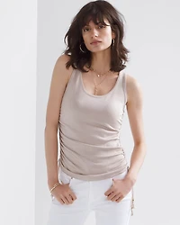 Mesh Cinched Sweater Tank