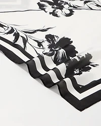 Floral Print Square Scarf