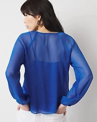 Ruffle Front Blouse
