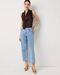 Featherweight High Rise Wide Leg Cropped Jean