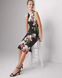 Sleeveless Matte Jersey Midi Dress