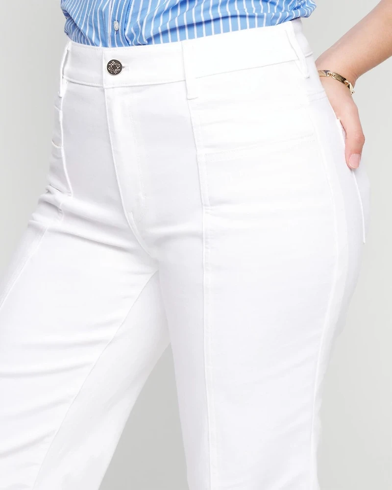 High-Rise Double Pocket Wide-Leg Jean