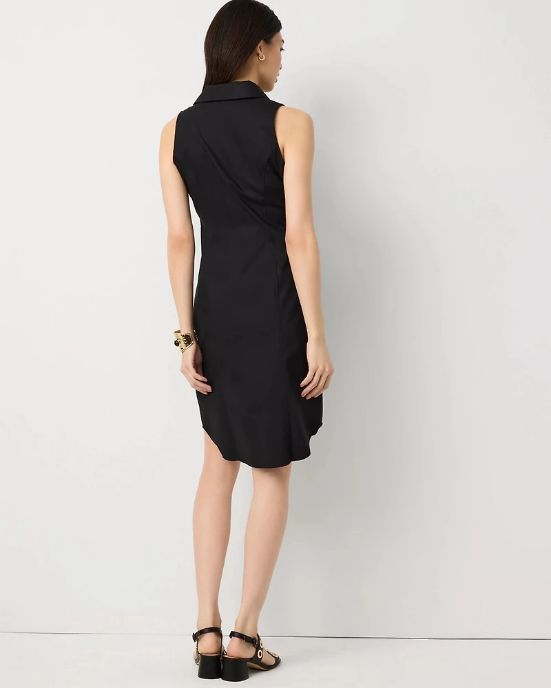 Petite Ruched Shirt Dress