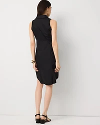 Petite Ruched Shirt Dress
