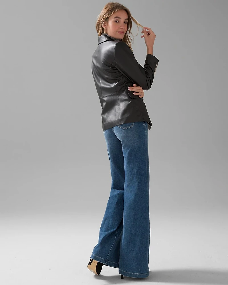 WHBM® Studio Leather Blazer