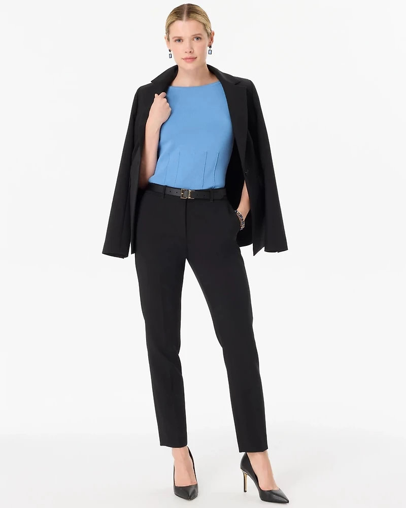 Petite Luxe Stretch Mid Rise Elle Slim Ankle Pant