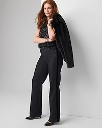 Extra High-Rise Sculpt Velvet Trim Trouser Jean