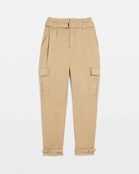 Petite Extra High-Rise Pret Cargo Tapered Ankle Pant