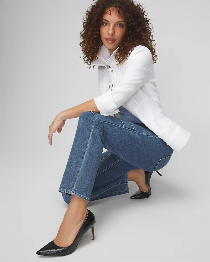 High-Rise Cargo Straight Jean