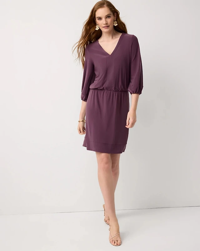 Maeve The Caroline Tie-Neck Mini Dress by Maeve at MarketFair Shoppes in  Princeton, NJ