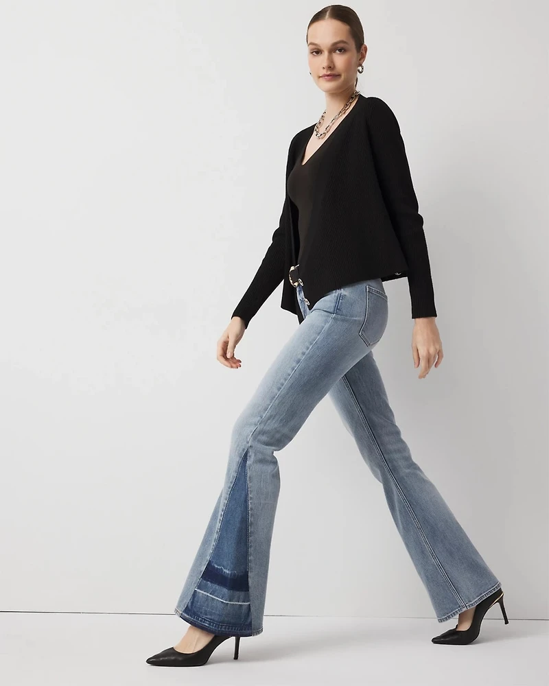 High Rise Gusset Flare Jean