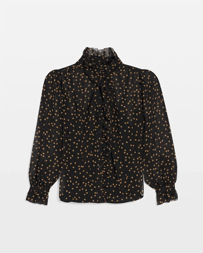Chiffon Ruffle Blouse