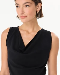 Petite Cowl Neck Jumpsuit