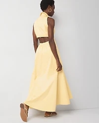 Cut-Out Collared Dress