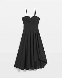 Strapless Corset Midi Dress