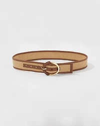 Raffia Denim Belt