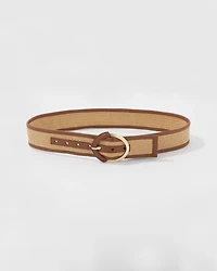 Raffia Denim Belt