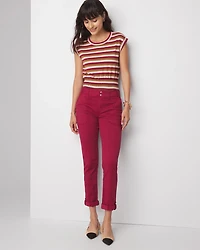 Mid-Rise Pret-A-Pedi Straight Crop Pants